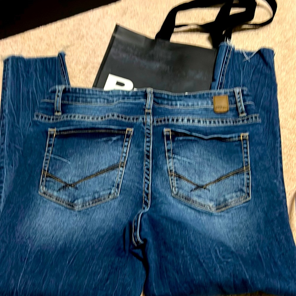 BKE Payton 31R fringe bottom straight legs